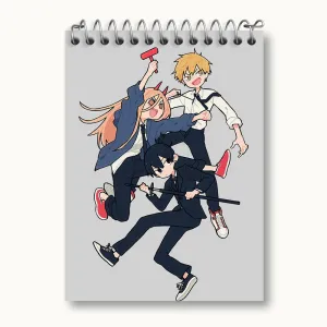 دفتر یادداشت انیمه مرد اره ای Chainsaw Man