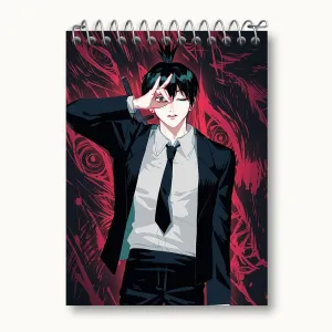 دفتر یادداشت هایاکاوا انیمه مرد اره ای Chainsaw Man