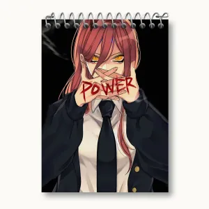 دفتر یادداشت پاور انیمه مرد اره ای Chainsaw Man