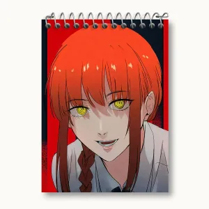 دفتر یادداشت ماکیما انیمه مرد اره ای Chainsaw Man