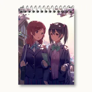 دفتر یادداشت نیکو و ماکی انیمه لاو لایو Love Live
