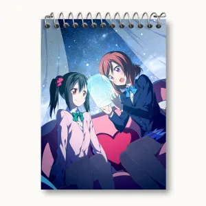 دفتر یادداشت ماکی و نیکو انیمه لاو لایو Love Live