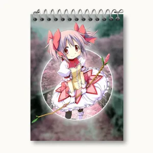 دفتر یادداشت مادوکا کانام انیمه مادوکا مجیکا Madoka Magica