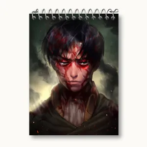 دفتر یادداشت لیوای انیمه اتک آن تایتان Attack on Titan