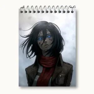 دفتر یادداشت میکاسا اکرمن انیمه اتک آن تایتان Attack on Titan