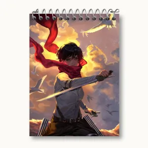 دفتر یادداشت میکاسا اکرمن انیمه اتک آن تایتان Attack on Titan