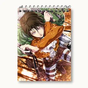 دفتر یادداشت لیوای انیمه اتک آن تایتان Attack on Titan