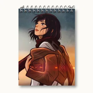 دفتر یادداشت میکاسا اکرمن انیمه اتک آن تایتان Attack on Titan
