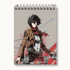 دفتر یادداشت میکاسا اکرمن انیمه اتک آن تایتان Attack on Titan