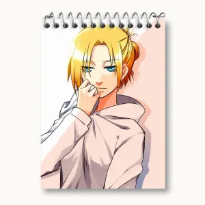 دفتر یادداشت کریستا انیمه اتک آن تایتان Attack on Titan