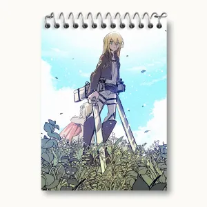 دفتر یادداشت هیستوریا انیمه اتک آن تایتان Attack on Titan