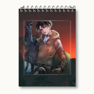 دفتر یادداشت لیوای انیمه اتک آن تایتان Attack on Titan