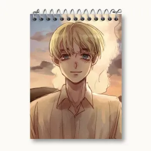 دفتر یادداشت ارمین انیمه اتک آن تایتان Attack on Titan