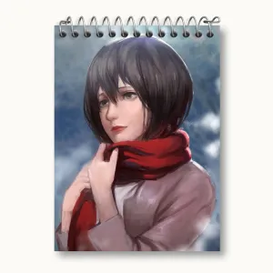دفتر یادداشت میکاسا اکرمن انیمه اتک آن تایتان Attack on Titan
