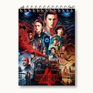 دفتر یادداشت سریال استرنجر تینگز Stranger Things