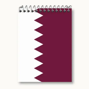 دفتر یادداشت پرچم قطر