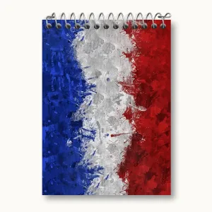 دفتر یادداشت پرچم فرانسه