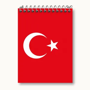 دفتر یادداشت پرچم ترکیه