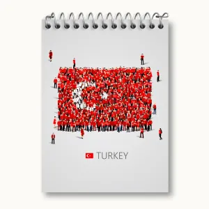 دفتر یادداشت پرچم ترکیه