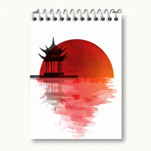 دفتر یادداشت پرچم ژاپن