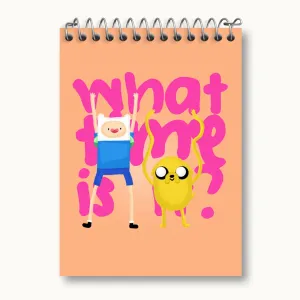 دفتر یادداشت جیک و فین وقت ماجراجویی Adventure Time