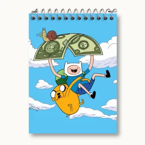 دفتر یادداشت جیک و فین وقت ماجراجویی Adventure Time