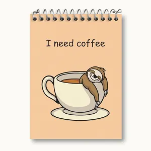 دفتر یادداشت قهوه Coffee