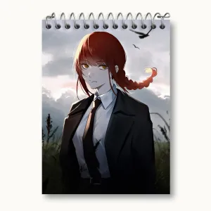 دفتر یادداشت ماکیما انیمه مرد اره ای Chainsaw Man