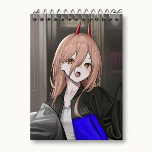 دفتر یادداشت پاور انیمه مرد اره ای Chainsaw Man