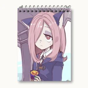 دفتر یادداشت سوسی انیمه جادوگران کوچک Little Witch Academia