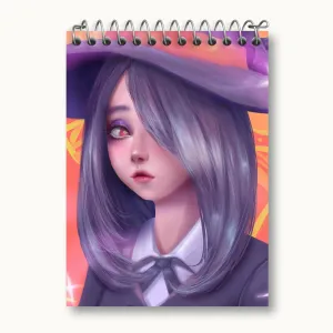دفتر یادداشت سوسی انیمه جادوگران کوچک Little Witch Academia