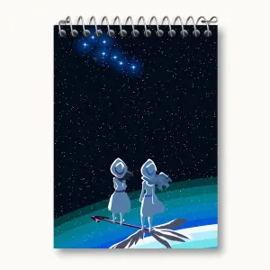 دفتر یادداشت دیانا و اکو انیمه جادوگران کوچک Little Witch Academia