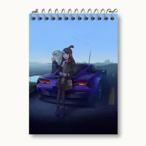 دفتر یادداشت اکو و دیانا انیمه جادوگران کوچک Little Witch Academia