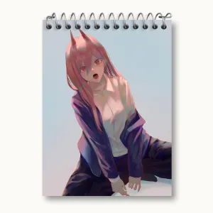 دفتر یادداشت پاور انیمه مرد اره ای Chainsaw Man