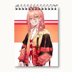 دفتر یادداشت ماکیما انیمه مرد اره ای Chainsaw Man