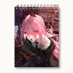 دفتر یادداشت پاور انیمه مرد اره ای Chainsaw Man