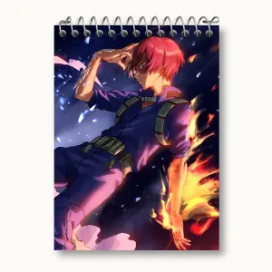 دفتر یادداشت  شوتو تودوروکی انیمه آکادمی قهرمان من My Hero Academia