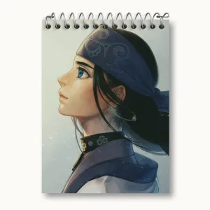 دفتر یادداشت اسیرپا انیمه کامویی طلایی Golden Kamuy