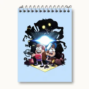 دفتر یادداشت میبل و دیپر انیمیشن آبشار جاذبه Gravity Falls