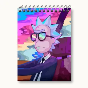 دفتر یادداشت انیمیشن ریک و مورتی Rick and Mort
