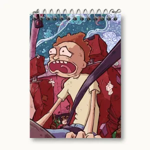 دفتر یادداشت انیمیشن ریک و مورتی Rick and Mort