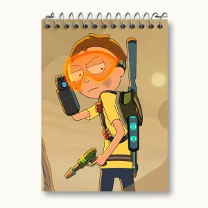 دفتر یادداشت انیمیشن ریک و مورتی Rick and Mort