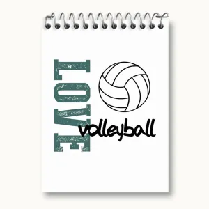دفتر یادداشت والیبال Volleyball