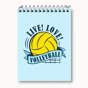 دفتر یادداشت والیبال Volleyball
