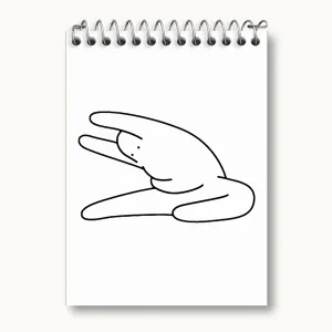 دفتر یادداشت تنبل خسته