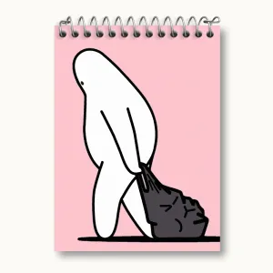 دفتر یادداشت تنبل خسته