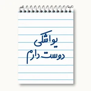 دفتر یادداشت یواشکی دوست دارم