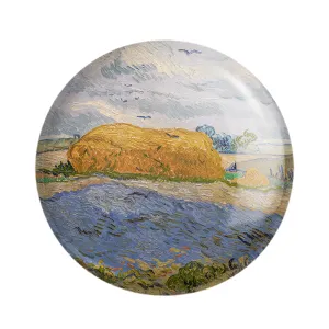 مگنت انبار کاه زیر آسمان بارانی ونسان ونگوگ (Van Gogh)