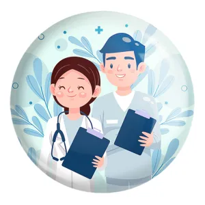 پیکسل بزرگ پزشک و پرستار