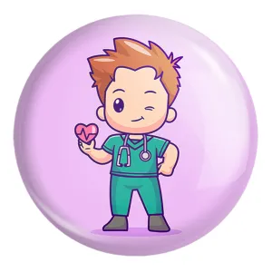 پیکسل بزرگ پزشک و پرستار